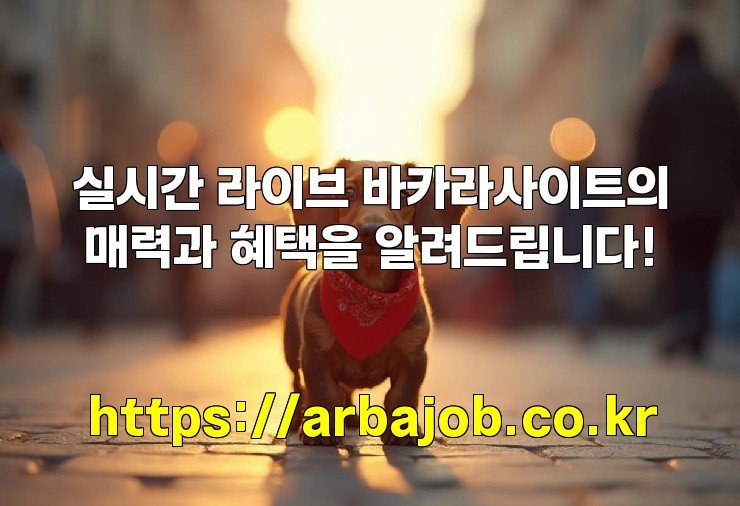 실시간 라이브 바카라사이트의 매력과 혜택을 알려드립니다!
